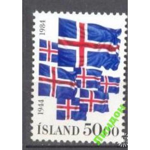 Исландия 1984 флаг ** о