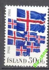 Исландия 1984 флаг **