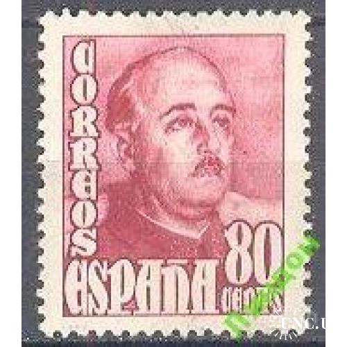Испания 1954 стандарт Франко генералиссимус военный и государственный деятель, каудильо ** о