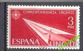 Испания 1965 авиапочта авиация самолет ** м