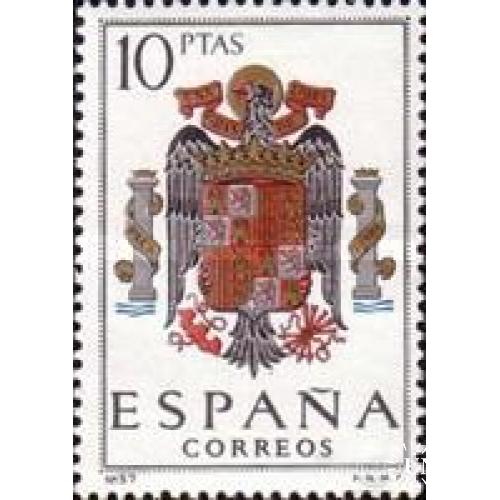 Испания 1966 герб Испании геральдика птицы фауна 1м ** о