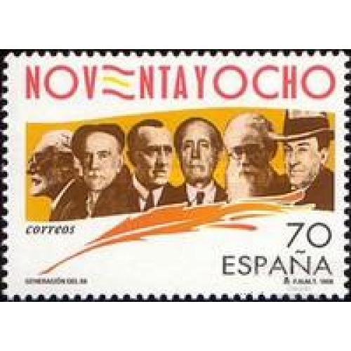 Испания 1998 писатели поэты люди ** о