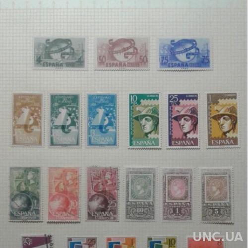 Испания марки филвыставка почта связь флот* гаш бр