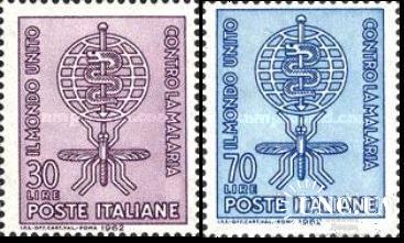Италия 1962 борьба с малярией медицина комары насекомые фауна змеи ** о