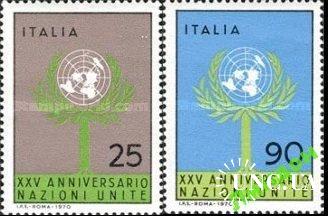Италия 1970 ООН карта ** ом