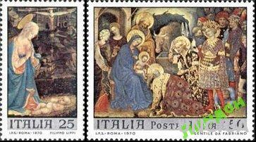 Италия 1970 Рождество живопись религия ** ом