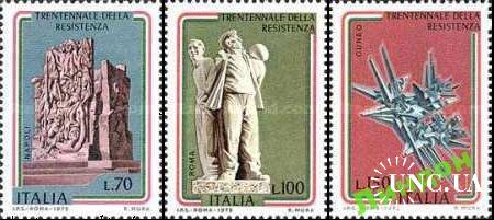 Италия 1975 30 лет окончания война памятник скульптура ** о