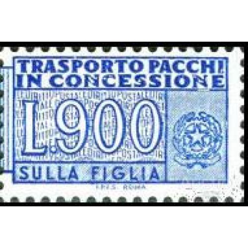 Италия 1981 стандарт транспортный сбор не почтовая бандерольная 900 лир ** о