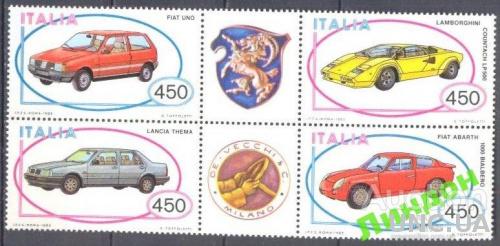 Италия 1985 автомобили машины эмблемы ** о