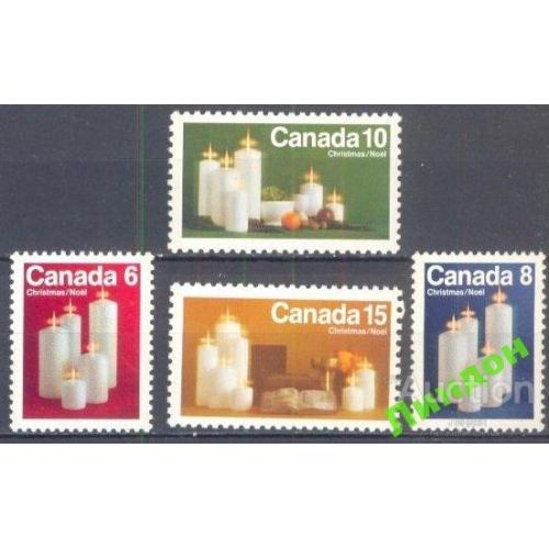 Канада 1972 Рождество свечи религия ** есть кварты о