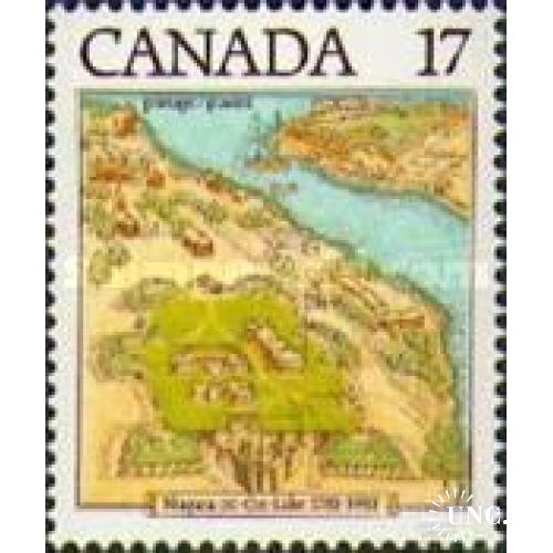 Канада 1981 200 лет город Niagara-on-the-Lake история карта архитектура флот корабли ** о