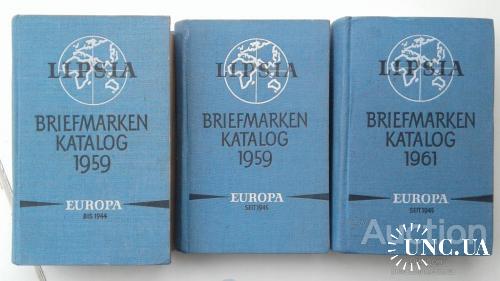 Каталог LIPSIA 1959-1961 3 тома филателия о