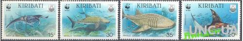 Кирибати 1991 ВВФ WWF рыбы морская фауна ** о