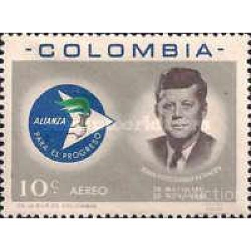 Колумбия 1963 Альянс за прогресс президент США Кеннеди ** о