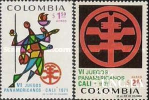 Колумбия 1971 спорт Пан-Американские игры искусство ** о