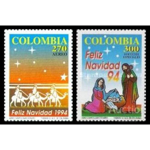 Колумбия 1994 Рождество религия фауна верблюды ** о