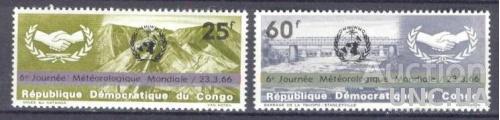 Конго 1966 День Метеорологии погода надп-ка ** о