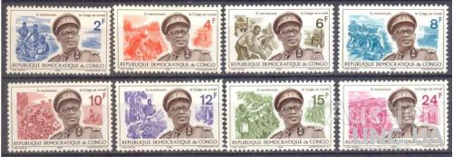 Конго 1966 президент Мобуту серия 8 м ** о