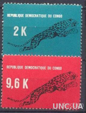 Конго 1968 фауна гепард кошки ** о