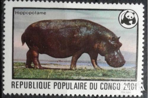 Конго 1978 фауна Африки ВВФ WWF 1м ** о