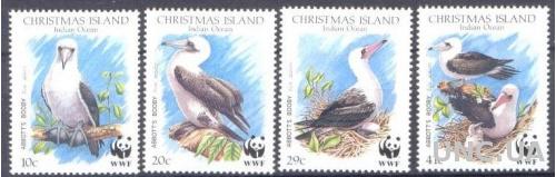 кристмас 1990 ВВФ WWF птицы фауна ** о