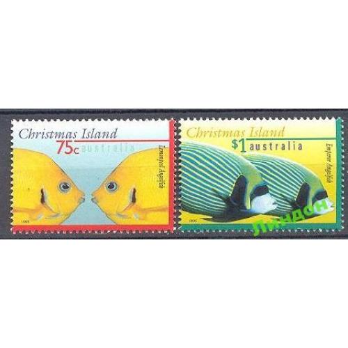 Кристмас Остров Рождества 1995 морская фауна рыбы ** о