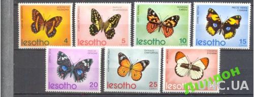 Лесото 1973 фауна бабочки насекомые ** о