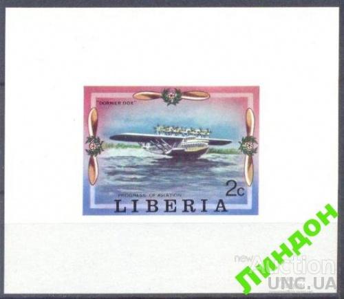 Либерия 1978 б/зуб люкс-блок самолеты авиация ** о