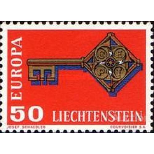 Лихтенштейн 1968 Европа Септ ключ ** о