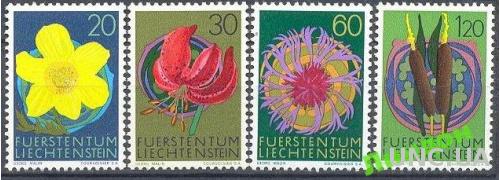 Лихтенштейн 1972 цветы флора ** о