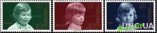 Лихтенштейн 1975 дети принц короли люди ** о