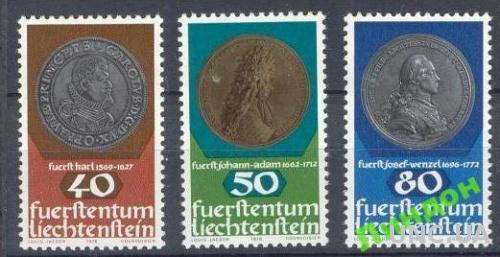 Лихтенштейн 1978 монеты короли люди ** есть кварты