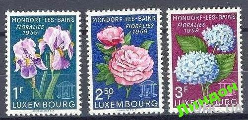 Люксембург 1959 цветы флора ** о