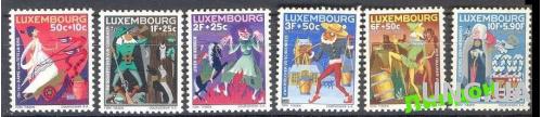 Люксембург 1965 сказки кони собаки птицы охота** о