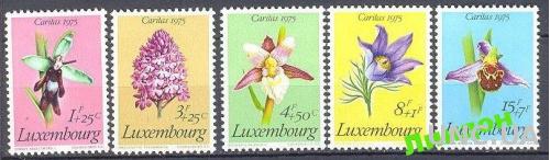 Люксембург 1975 флора цветы орхидеи ** о