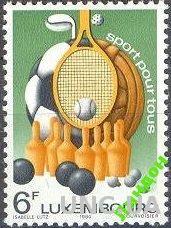 Люксембург 1980 спорт футбол теннис боулинг гольф боча ** о