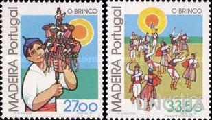 Мадейра Португалия 1982 нац. костюмы фолклор музыка танцы ** о
