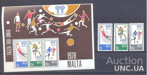 Мальта 1978 спорт олимпиада футбол ** о