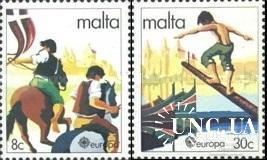 Мальта 1981 Европа Септ фольклор игры дети кони традиции лодки флот ** о
