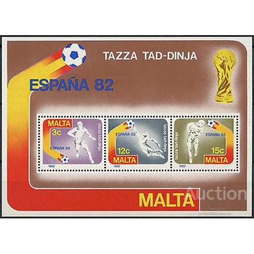 Мальта 1982 Испания 1980 спорт футбол ЧМ **