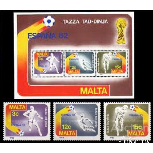 Мальта 1982 спорт футбол ЧМ Испания ** о