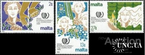 Мальта 1985 ООН Год молодежи флора огонь ** о
