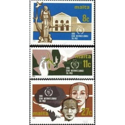 Мальта 1986 ООН Год Мира птицы дети архитектура ** о