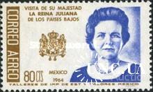 Мексика 1964 визит Юлиана Нидерланды герб люди ** о