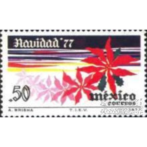Мексика 1977 Рождество религия флора цветы ** о