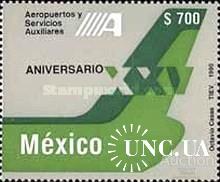 Мексика 1990 авиация самолеты ** о
