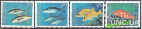 Микронезия 1995 морская фауна рыбы ** о