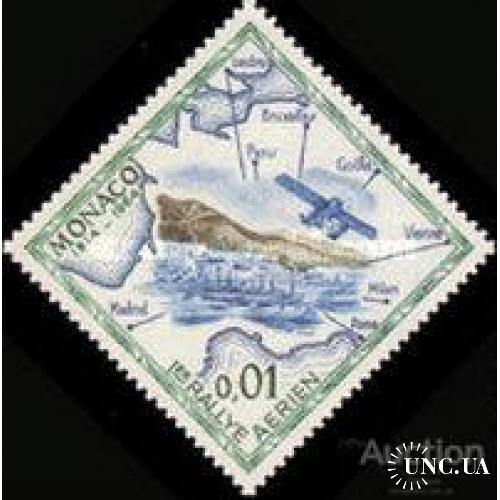 Монако 1964 авиация самолеты карта флот корабли ** м