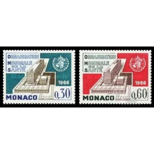 Монако 1966 Всемирная организация здравоохранения ВОЗ медицина архитектура ** о