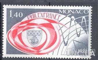Монако 1982 филвыставка Париж музыка герб корабль флот ** о